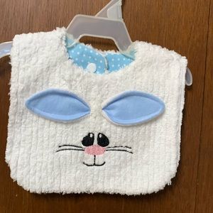 Embroidered Bunny Baby Bib